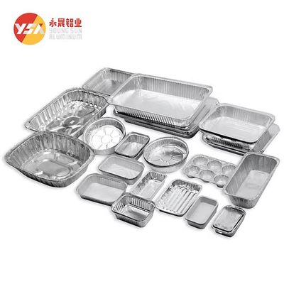 Aluminum Foil Lunch Box Customized According To Drawings O Temper ＞0.05mm Thickness