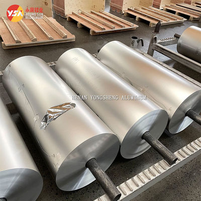 8006 8011 Aluminum Foil Jumbo Roll Food Container ID 76mm Core Wrap Foil