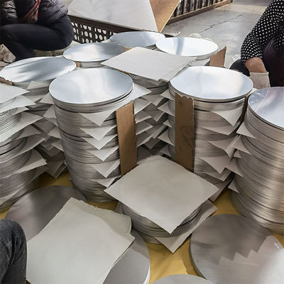 Uso de utensílios de cozinha Wafer de alumínio disco de círculo 3003 3004 3105 Tamanho personalizado Alta planície Burr livre de borda Grau alimentar