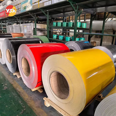 PE de alumínio pre pintado grosso PVDF da folha de 0.1-6.0mm para a bobina de alumínio pintada construção