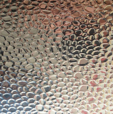Peel de laranja Stucco Hammer Pebble Espelho em relevo Folhas de alumínio refletoras