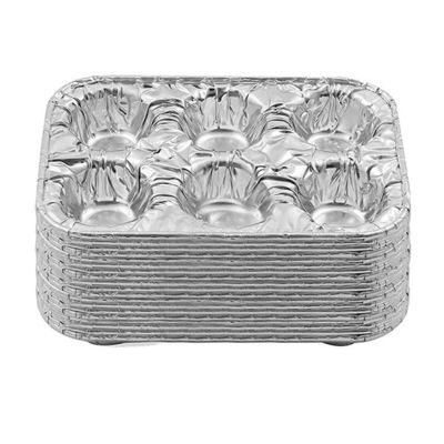 Caixas de muffins descartáveis 6 xícaras Caixas de muffins para assar bolinhos Mini Pie
