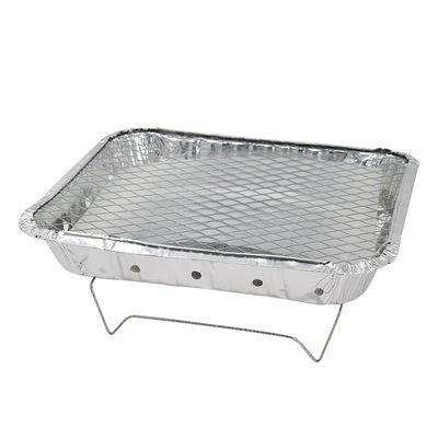 Grelha de carvão descartável 48x31x6cm Mini Grill de carvão instantâneo