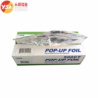 Folhas de Papel Alumínio Pop-Up para Cozinha 200 500 Unidades Papel Alumínio para Embalagem de Alimentos
