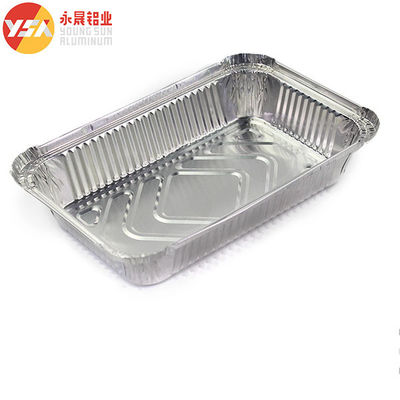 8389 recipiente de alumínio 210*140*38mm bandejas de serviço 800ml 1000 peças