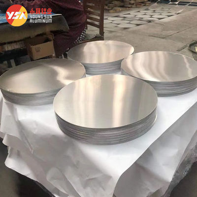 Lavatório Chapa Redonda de Alumínio 1060 1100 Luminária Utensílios de Cozinha H14 Tamanho Personalizado Alta Planicidade Borda Sem Rebarbas Grau Alimentício