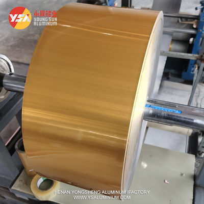 Rolo de Papel-Alumínio Dourado de Grau Alimentício para Embalagem de Chocolate À Prova de Umidade e Mantém o Frescor