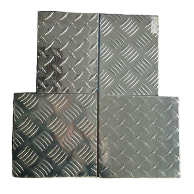 3003 5052 5083 6061 Antiderrapante Padrão de diamante de alumínio Placa de travagem de alumínio Metal