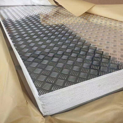 5754 rolo de alumínio de Diamond Plate Embossing Aluminum Sheet da folha de alumínio da barra 5mm da folha 5 4x8