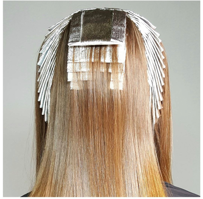 Coifeira Rolo de folha de alumínio 8011 3003 Folha de corantes de cabelo de salão 0,011mm Largura personalizada fácil de rasgar
