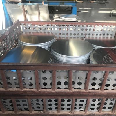 3000 Série 3003 Alumínio Redondo Círculo Anodizante Difícil Esmalte Personalizado Tamanho Alta Planura Borro Livre Borda Grau Alimentar