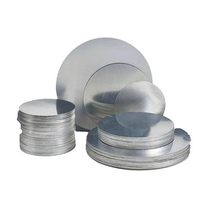 50 mm Alumínio Círculo 2-6 mm 1050 1060 3003 5052 Diâmetro personalizado Alta Planura Borro Livre Borda Grau Alimentar