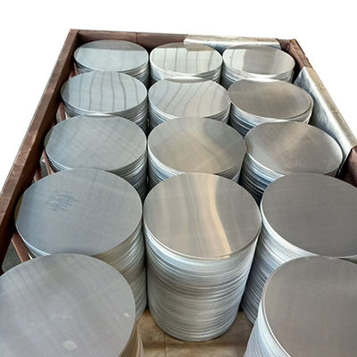 Placa Redonda de Alumínio 1050 HO com Acabamento Bruto para Utensílios de Cozinha Tamanho Personalizado Alta Planicidade Borda Sem Rebarbas Grau Alimentício